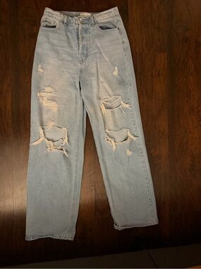 Urban Outfitters Light Blue Distressed Boyfriend Jeans
